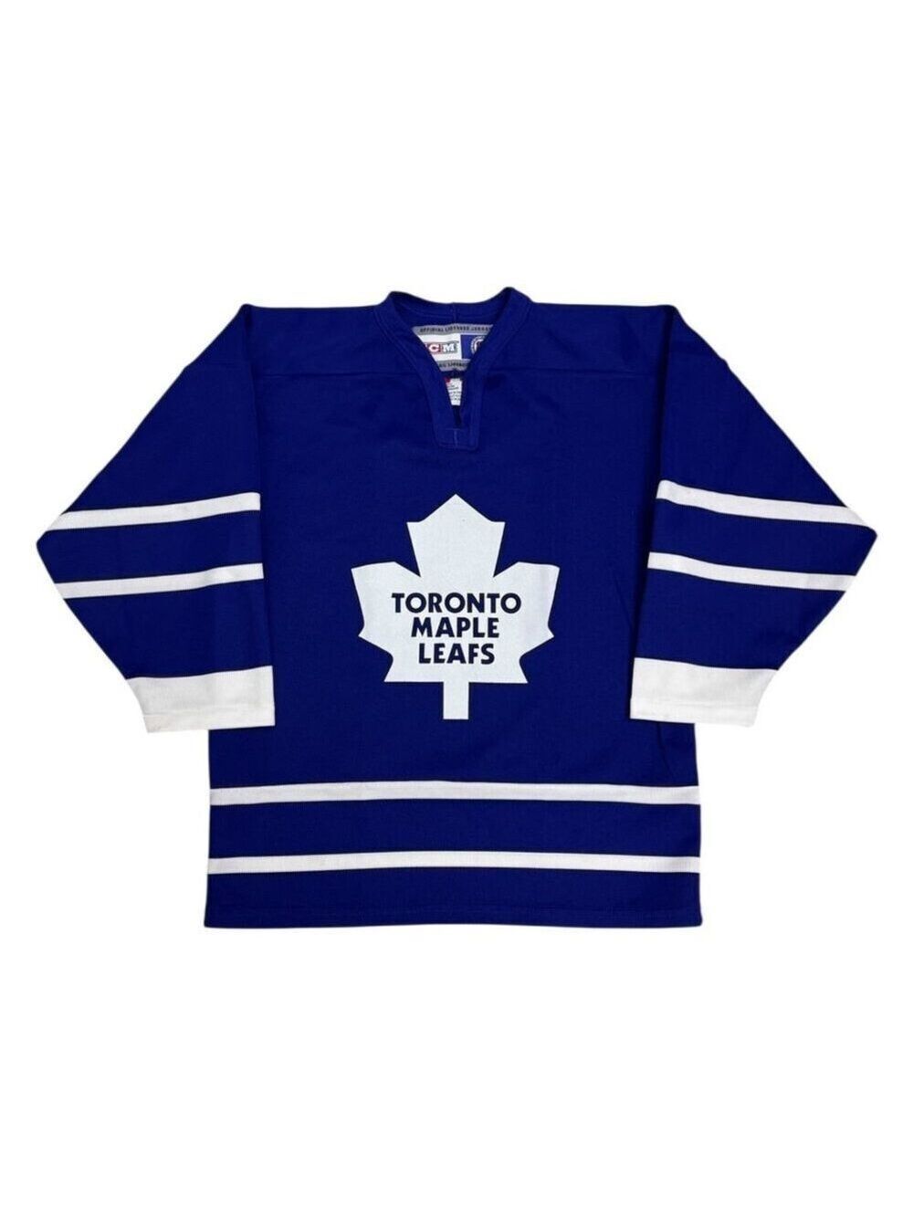 TORONTO MAPLE LEAFS NHL Vintage Y2K Blue CCM Hockey Jersey Youth L/XL